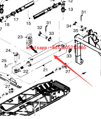 铣刨机输料带升降油缸84221