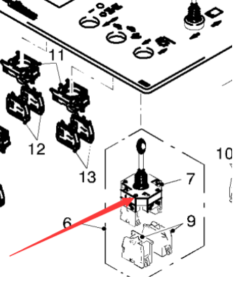 铣刨机操作系统转向控制杆78188