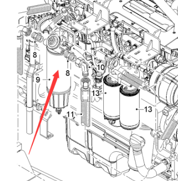 铣刨机油水分离器总成2054704