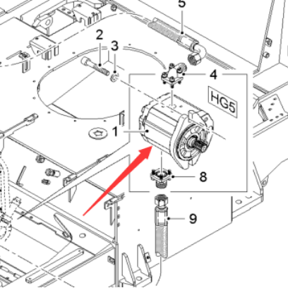 铣刨机洒水液压泵2316212
