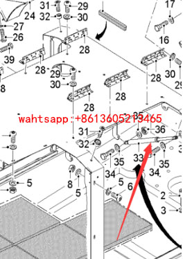 进口铣刨机侧盖气弹簧2096073 进口铣刨机侧盖气弹簧2096073